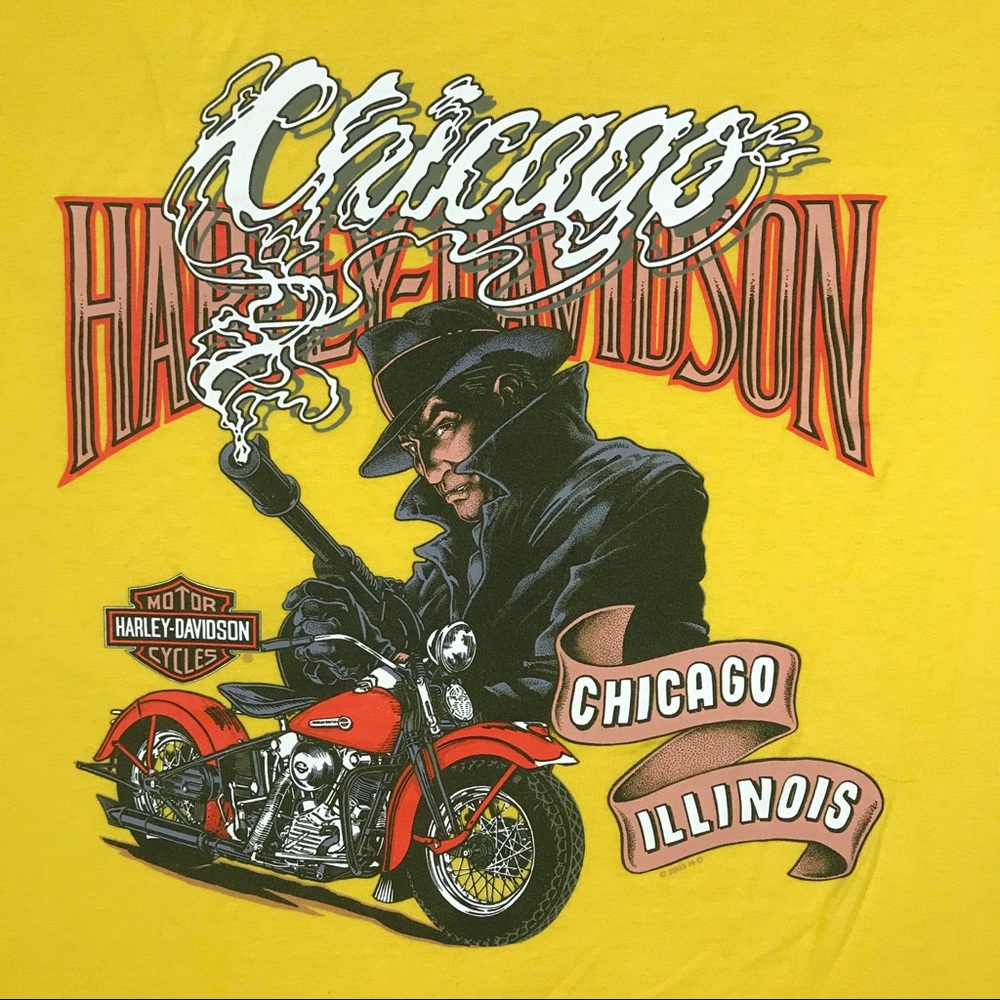 Vintage HARLEY DAVIDSON Chicago Illinois Size XL